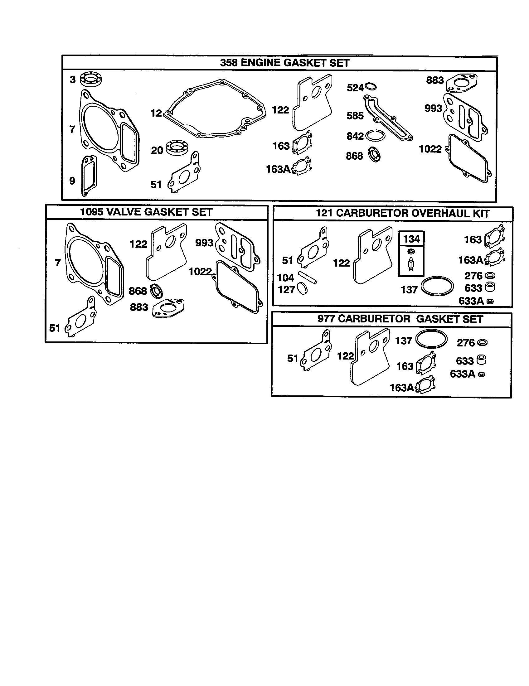 Gasket set/overhaul kit