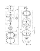 Agitator, basket and tub