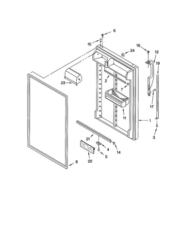 Refrigerator door