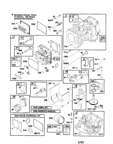 Cylinder/sump-engine