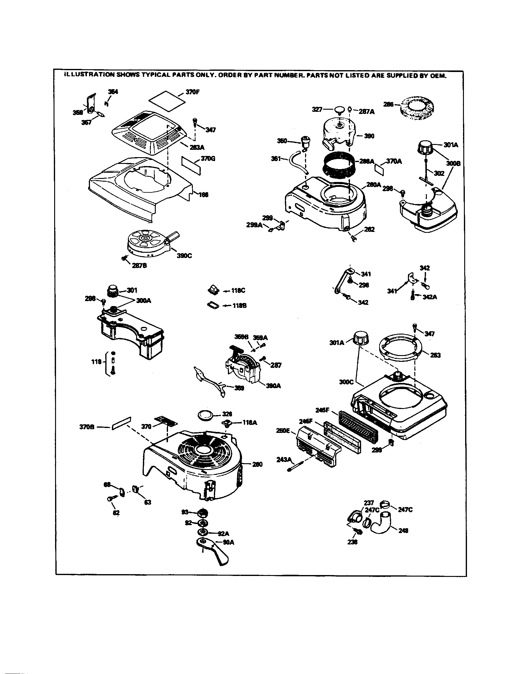 Blower-housing/engine shroud