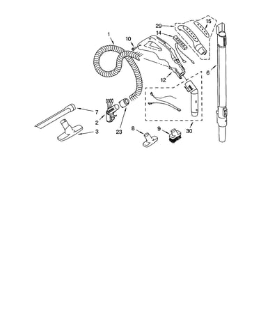 Hose and attachment
