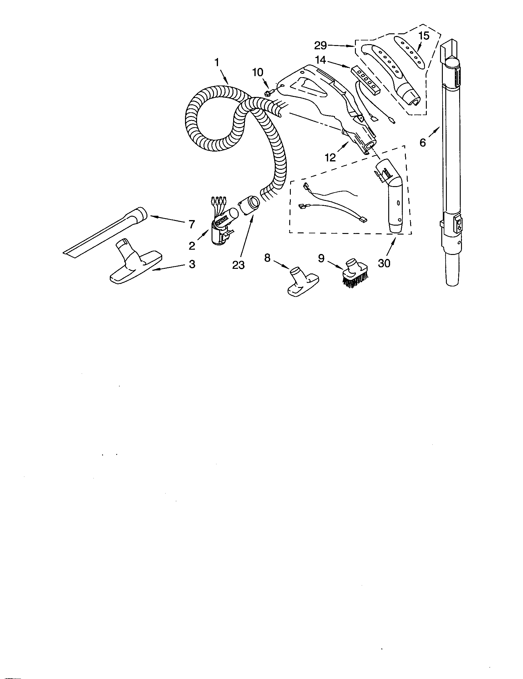 Hose and attachmeant