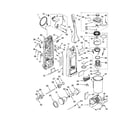 Kenmore 11632733200 dust compartment and motor diagram