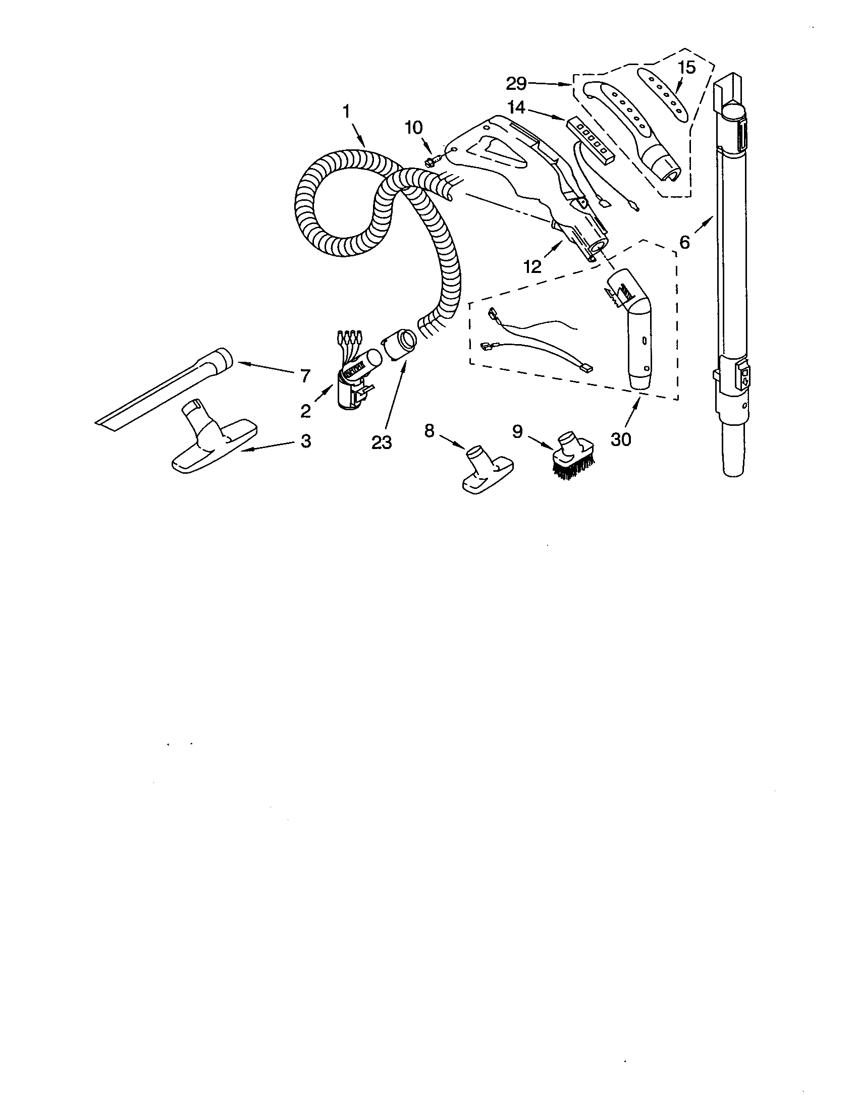 Hose and attachment