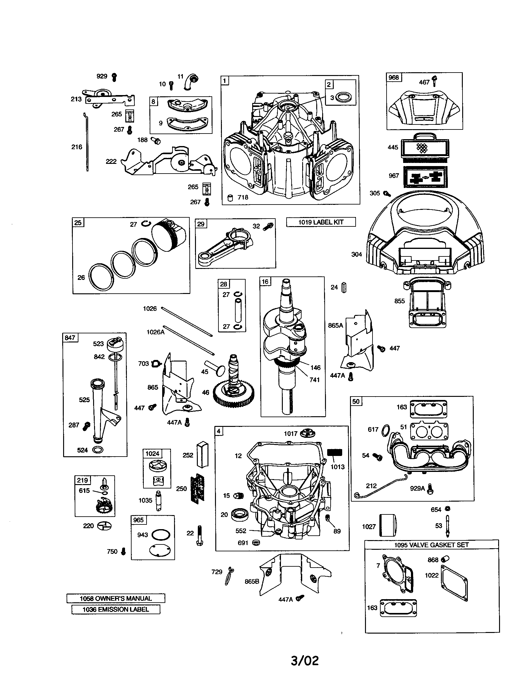 Cylinder/crankshaft