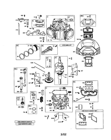 Cylinder/crankshaft