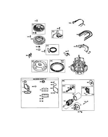 Short block/motor-starter