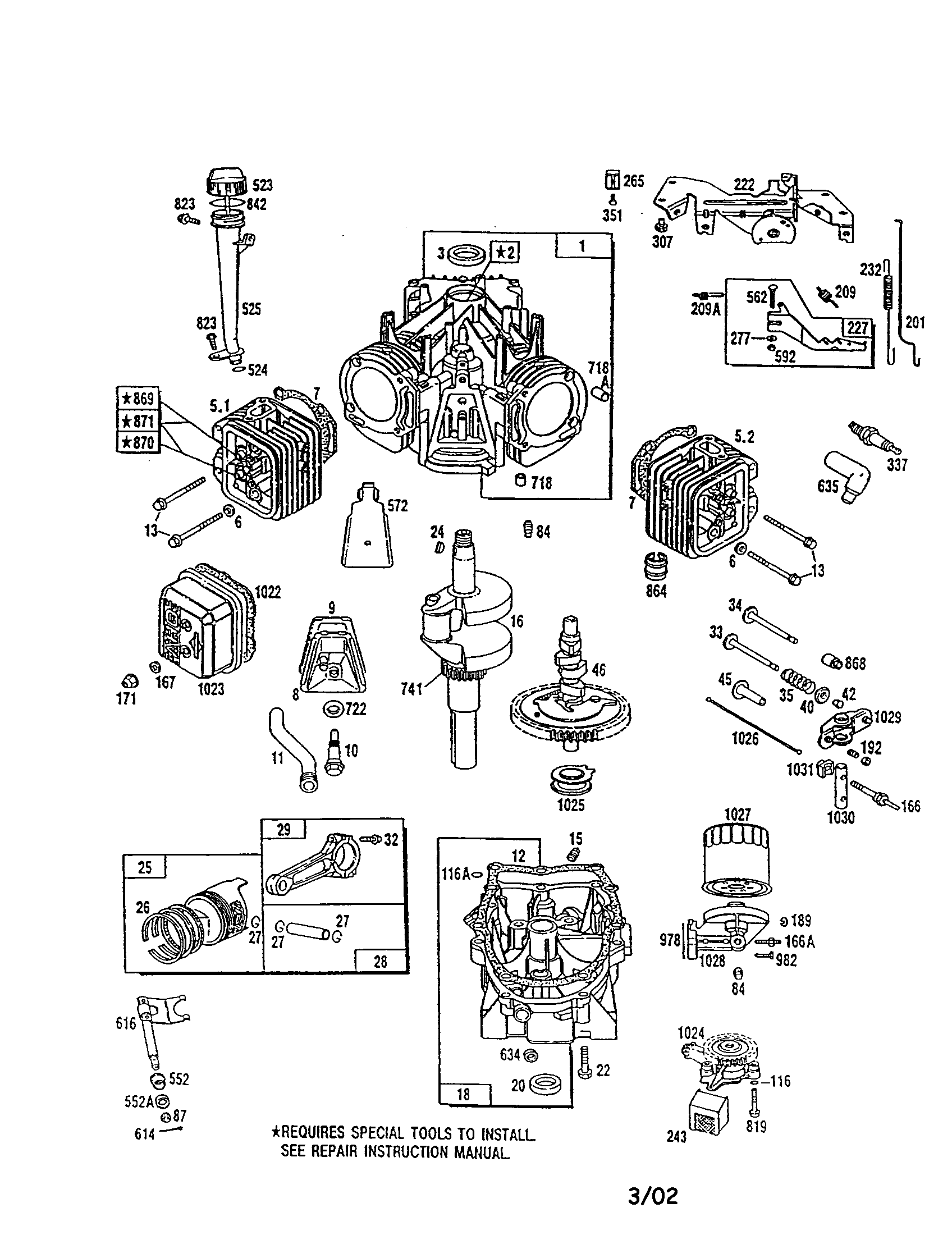 Cylinder/crankshaft