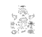Craftsman 917259940 housing-blower/flywheel diagram