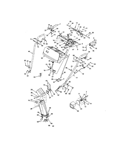 Handle/chute