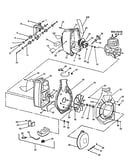Handle/fan housing/fuel tank