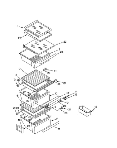 Refrigerator shelf