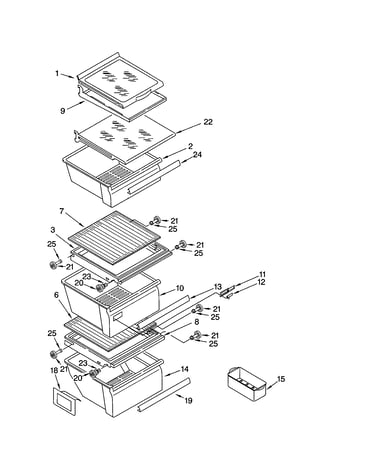 Refrigerator shelf