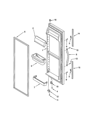 Refrigerator door
