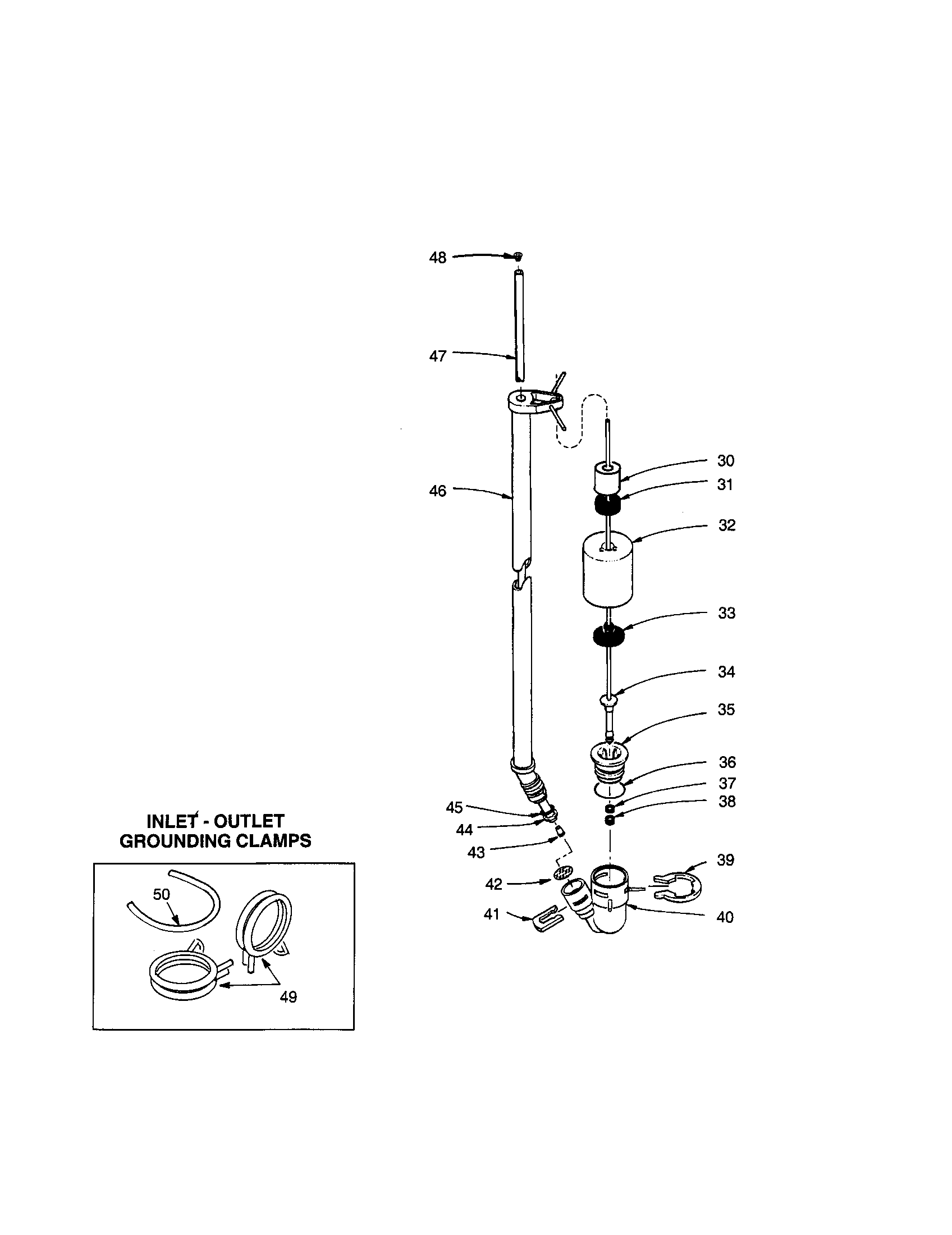 Brine tube/float