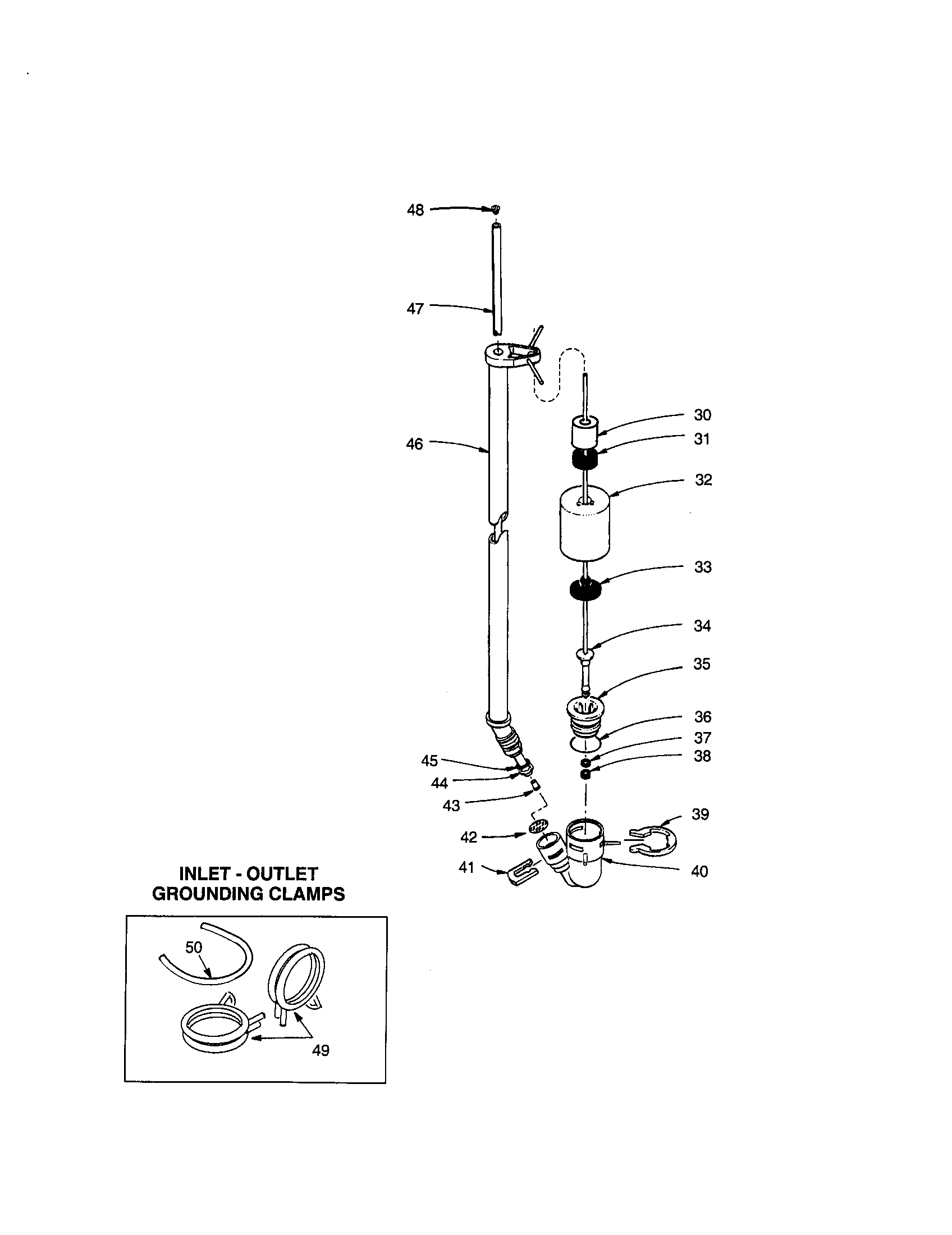 Brine tube/float
