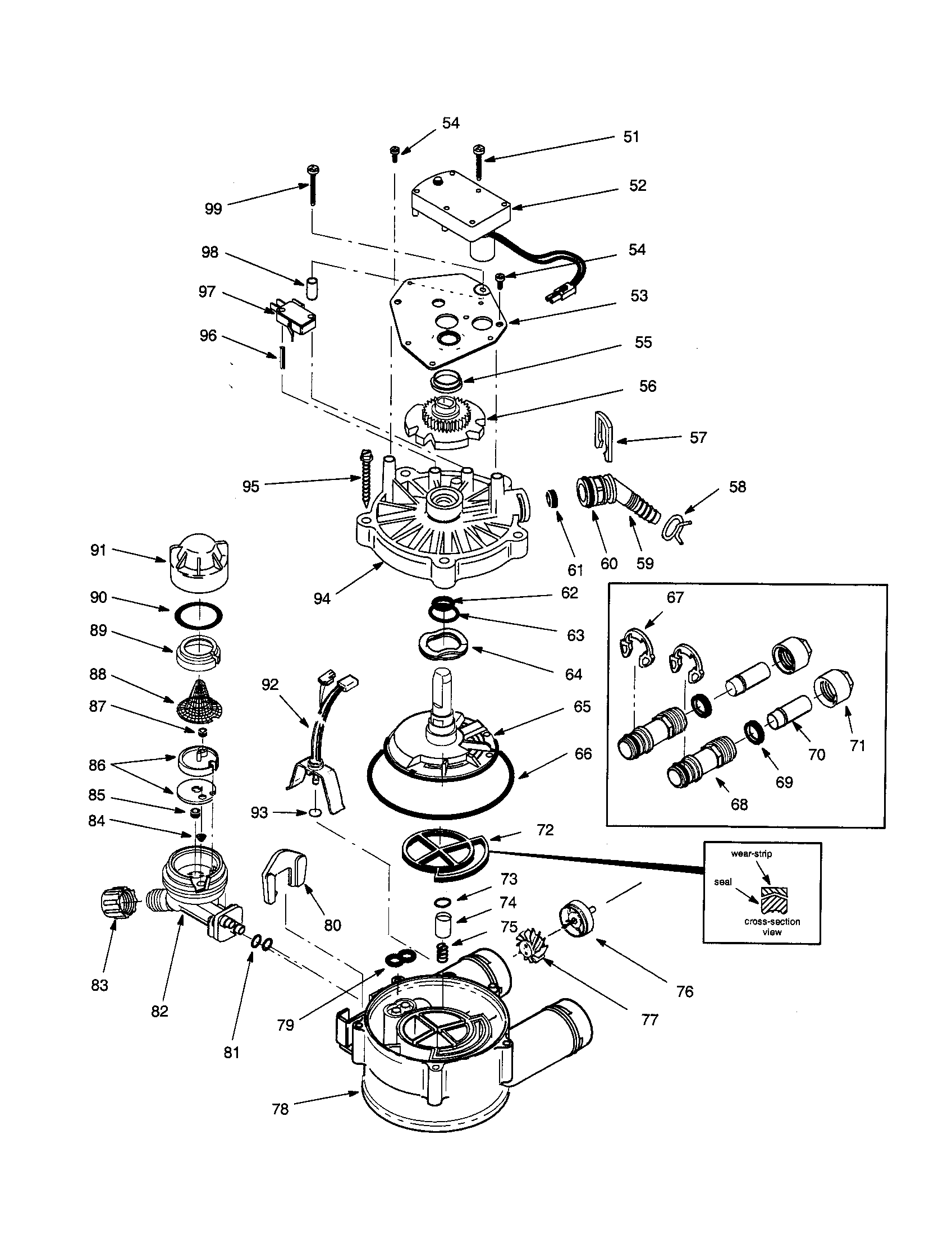 Valve assembly/motor