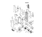 Panasonic MC-9901 body/motor housing/motor diagram