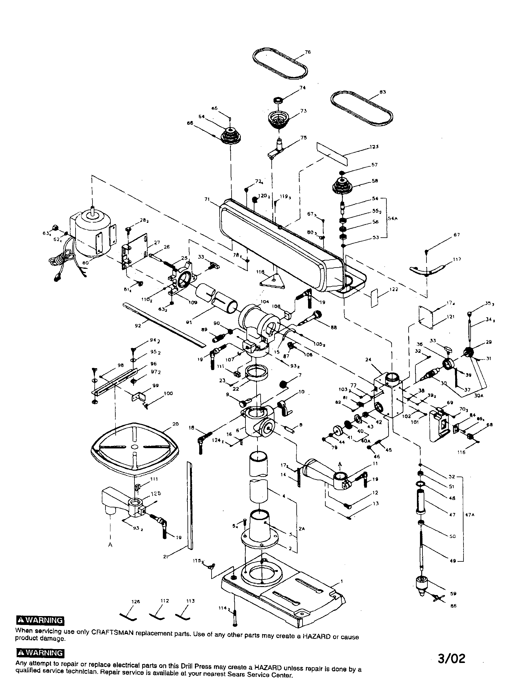 34" drill press