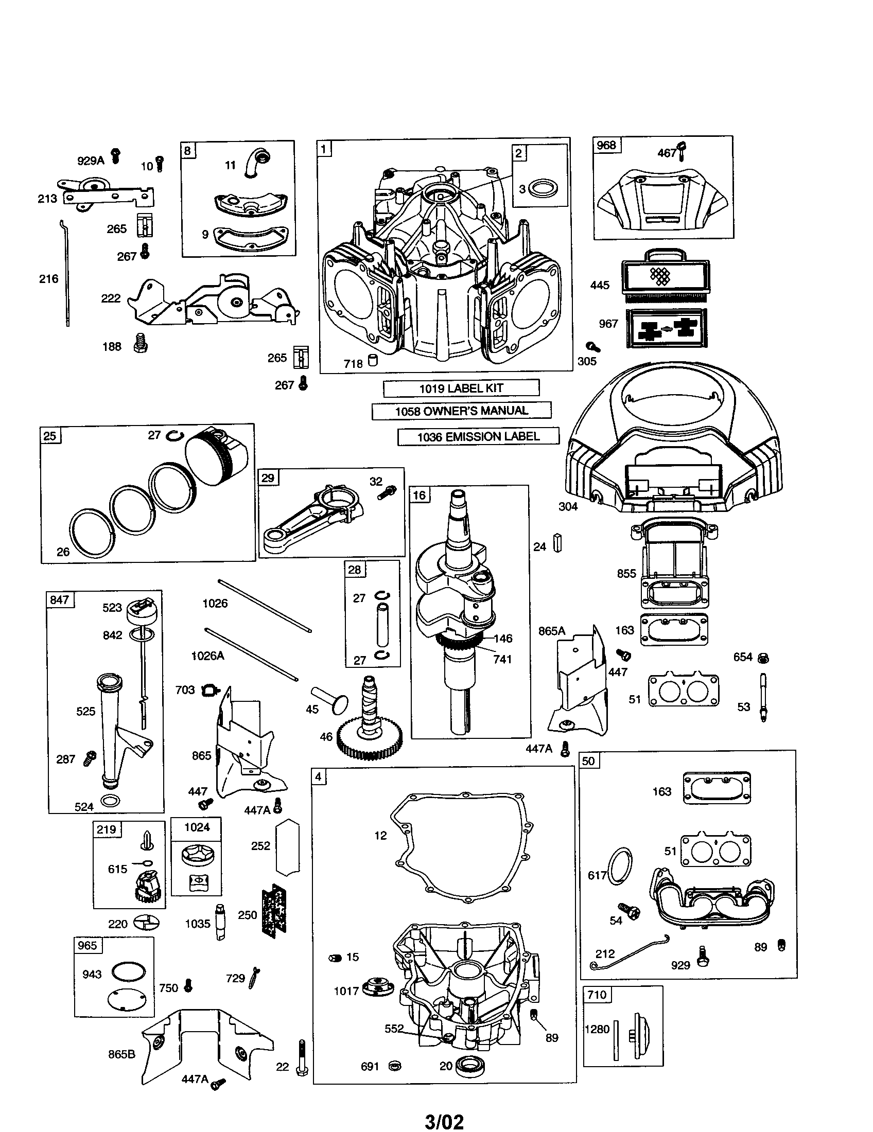 CYLINDER/ENGINE-SUMP