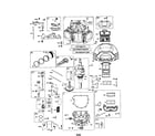 Briggs & Stratton 407777-0205-E1 cylinder/engine-sump diagram