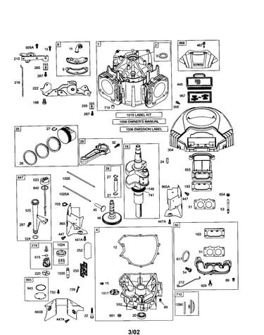 Cylinder/engine-sump