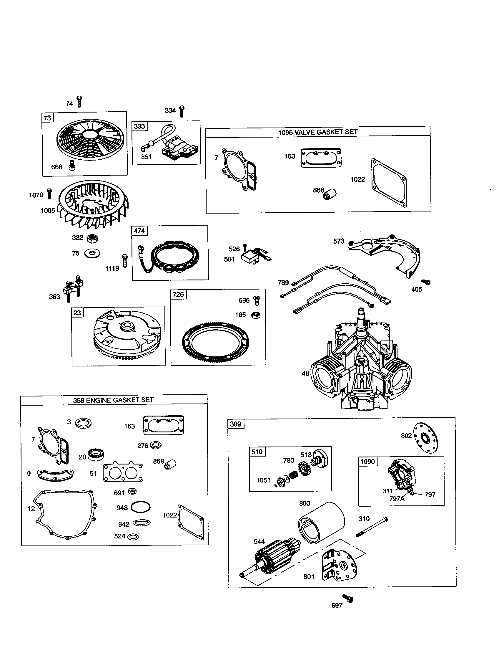 Motor-starter/short block
