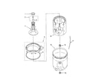 Kenmore 11019422200 agitator, basekt and tub diagram