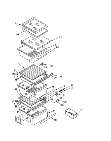 Refrigerator shelf