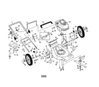Craftsman 917378470 engine/handle/housing diagram