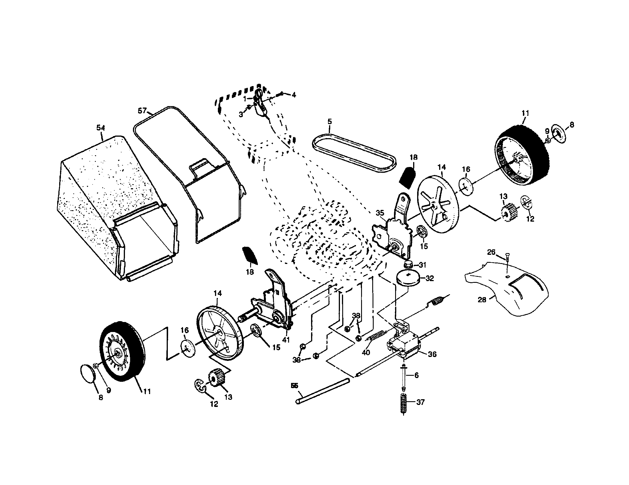 Wheels/tires/bag