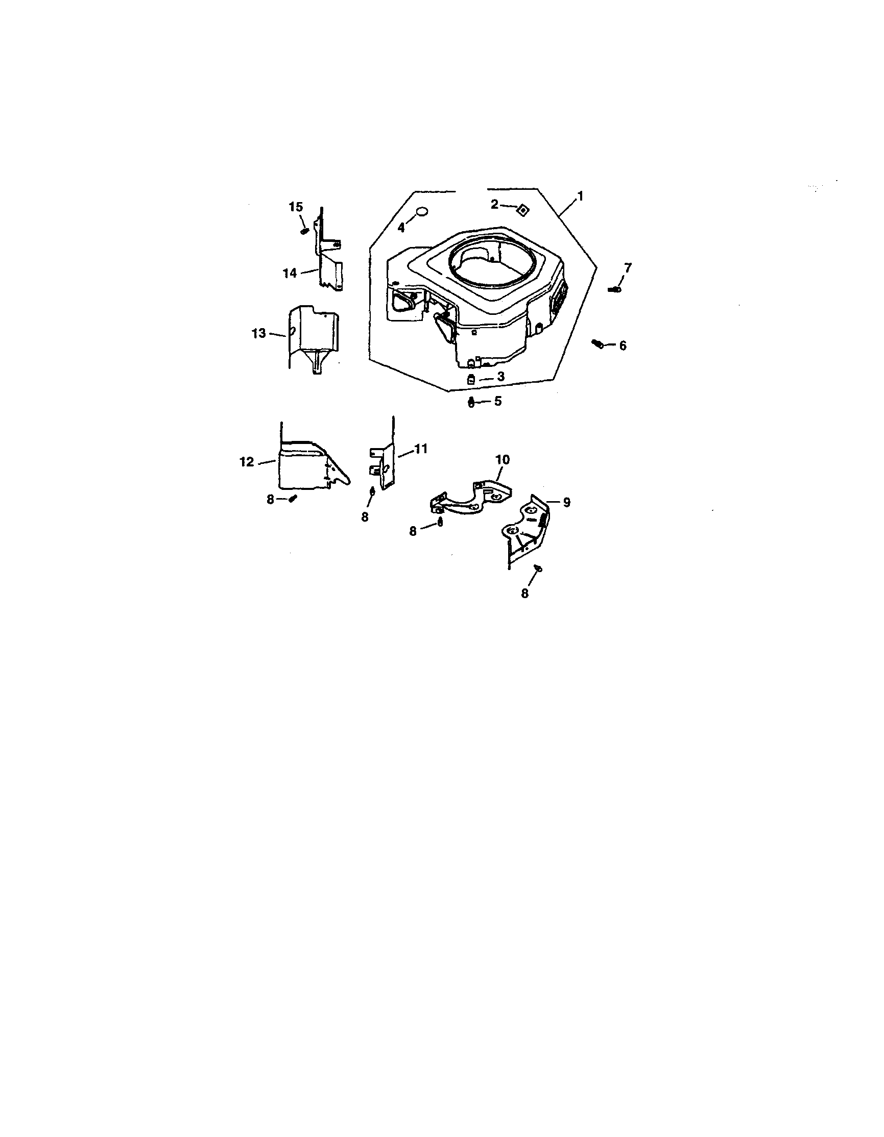 Blower housing and baffles