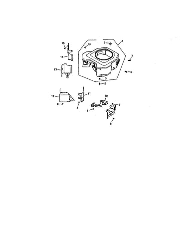 Blower housing and baffles