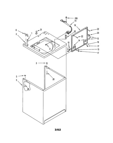 Top and cabinet
