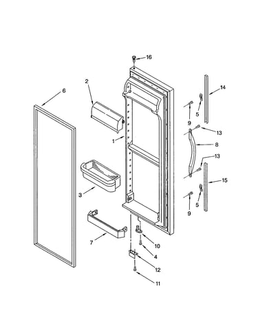 Refrigerator door