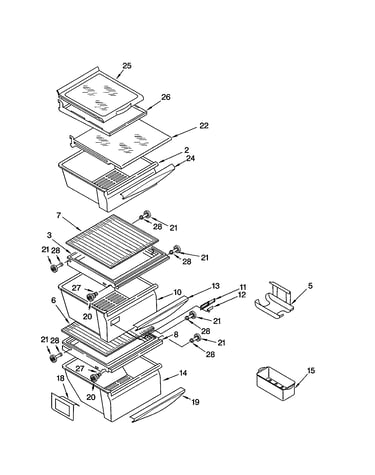 Refrigerator shelf