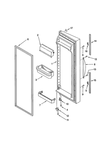 Refrigerator door