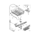 Kenmore 66515767000 upper dishrack and water feed diagram