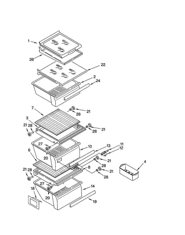 Refrigerator shelf