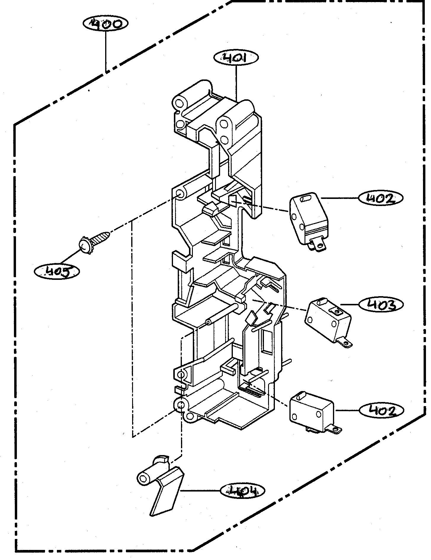 Latch board parts
