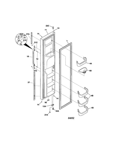 Freezer door