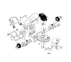 Craftsman 917377381 engine/handle/housing diagram