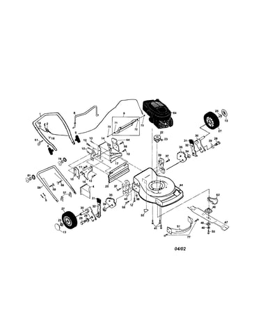 Engine/handle/housing