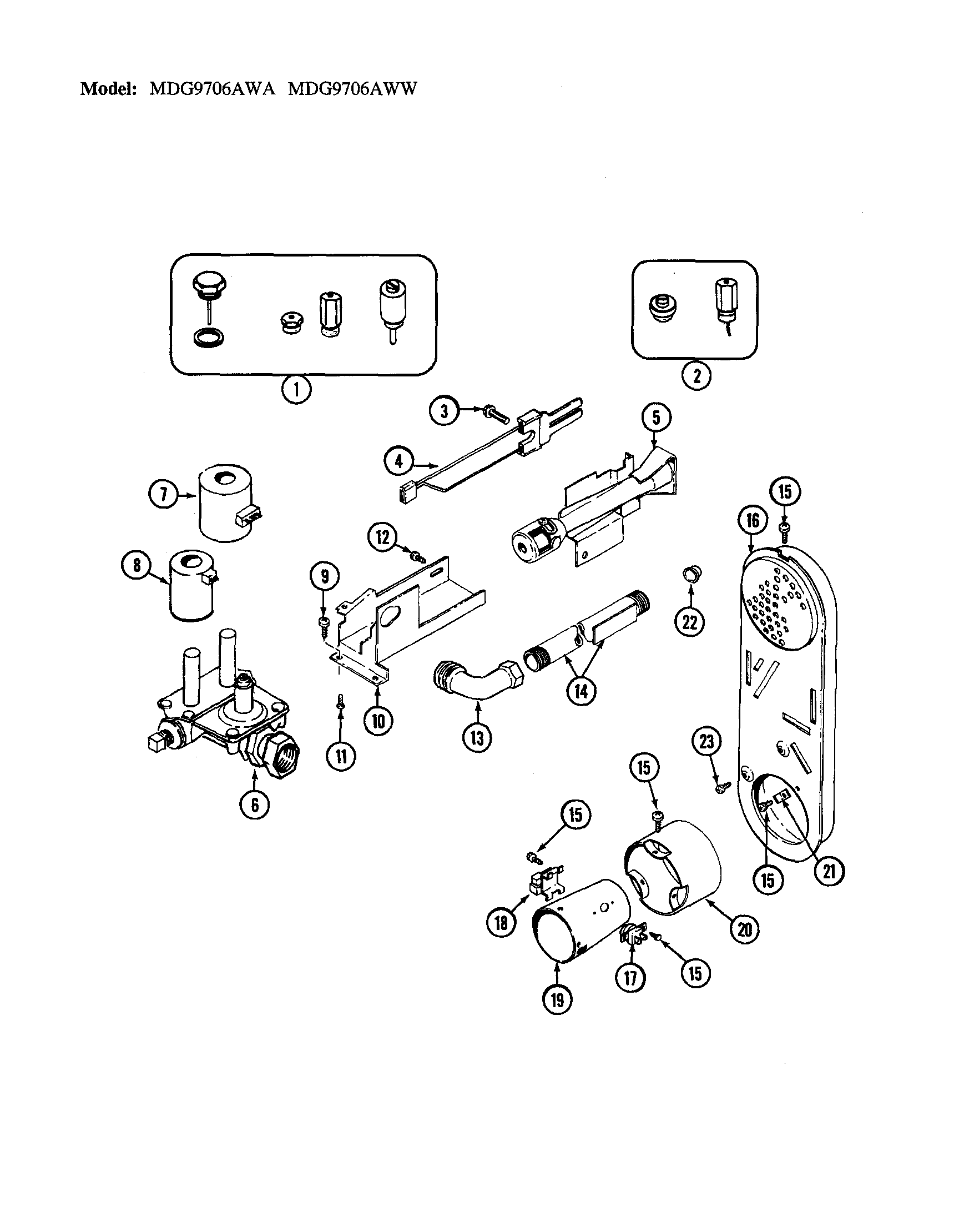 Gas valve (mdg9706awa/aww)
