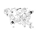 Craftsman 917378441 engine/housing/handle diagram