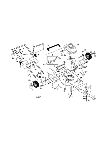 Engine/housing/handle