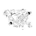 Craftsman 917376411 engine/handle/housing diagram