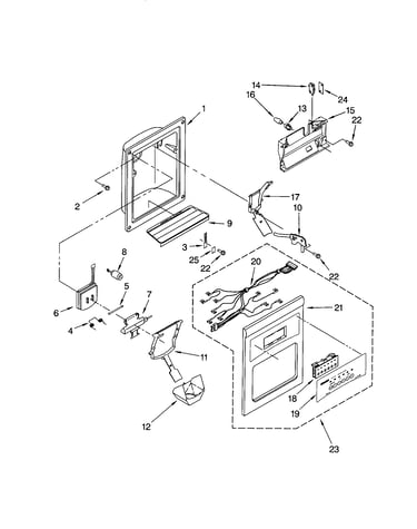 Dispenser front