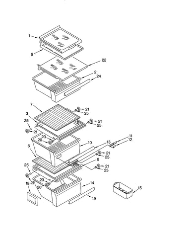 Refrigerator shelf